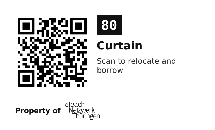 Label sticker 70 × 42.3 mm for UID 80