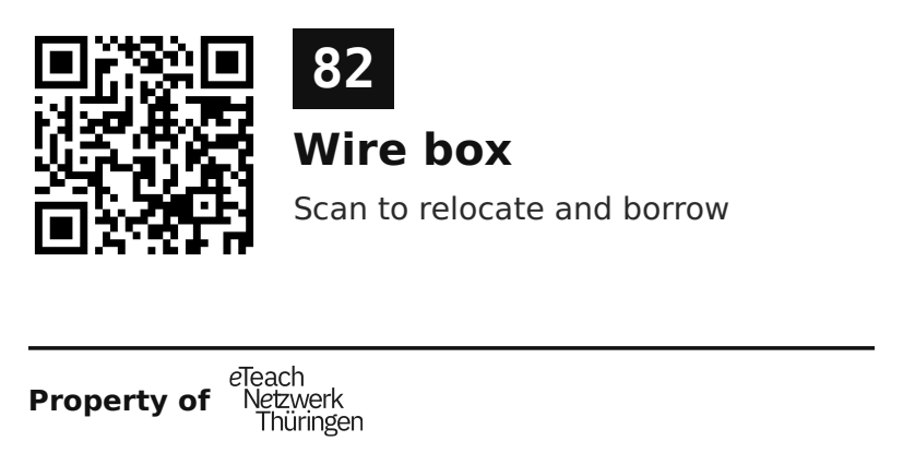 Label sticker 70 × 36 mm for UID 82